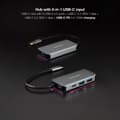 Miniatyrbillede 4 af 11: USB Hub NANOCABLE 10.16.1005 Grå (1 enheder)