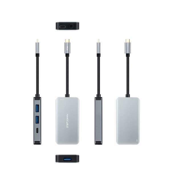 USB Hub NANOCABLE 10.16.1005 Grå (1 enheder)