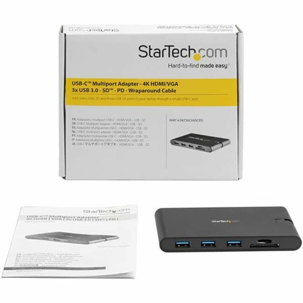 Dockstation Startech DKT30CHVSCPD Svart 88 g