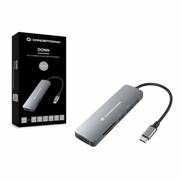 USB-HUB Conceptronic DONN11G Grå