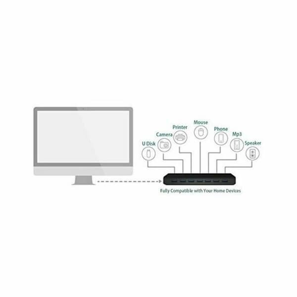 TP-Link UH700 USB 3.2 Gen 1 (3.1 Gen 1) Micro-B 5000 Mbit/s Svart