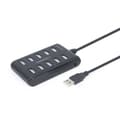 Miniatyrbild 2 av 5: USB-HUB GEMBIRD UHB-U2P10P-01