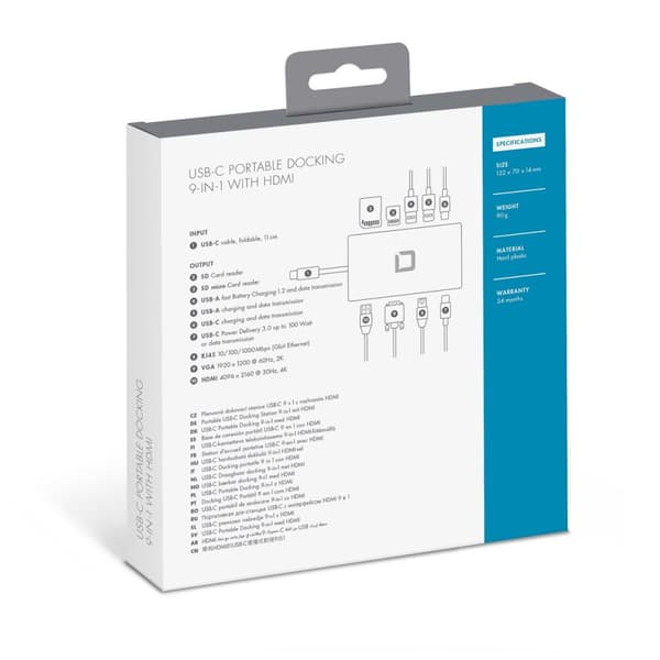 USB-HUB Dicota D31729 Vit