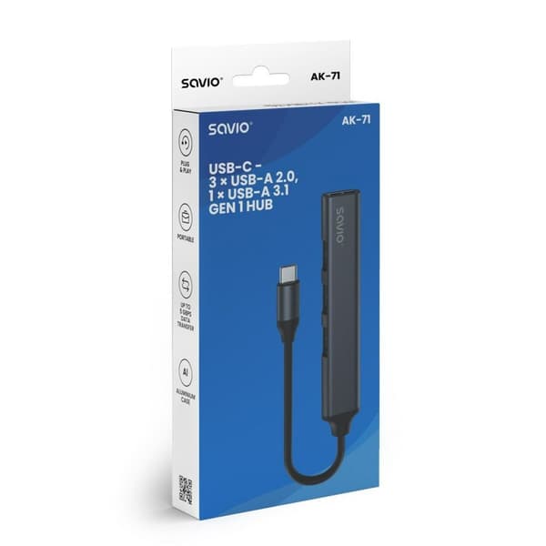 USB-HUB Savio AK-71