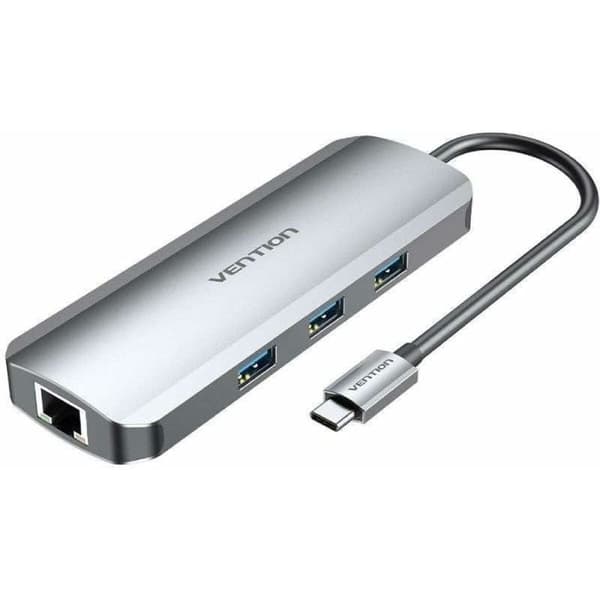 USB-HUB Vention TOLHB 100 W Silvrig