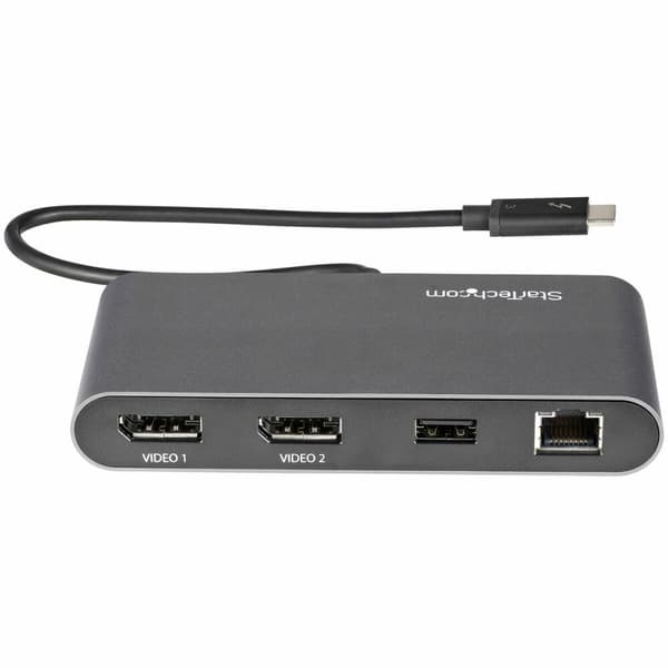 Docking-station Startech TB3DKM2DPL 4K Ultra HD Grå