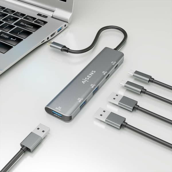 USB Hub Aisens A109-0857 Grå (1 enheder)