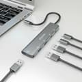 Miniatyrbillede 4 af 4: USB Hub Aisens A109-0857 Grå (1 enheder)