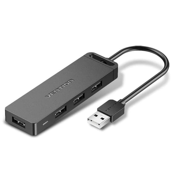 USB Hub Vention CHIBB Sort (1 enheder)