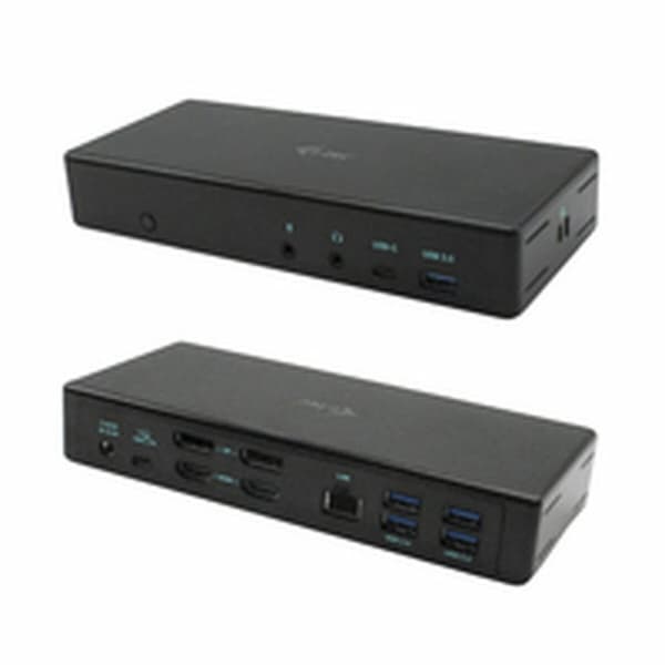 USB-keskitin i-Tec C31QUATTRODOCKPD Musta