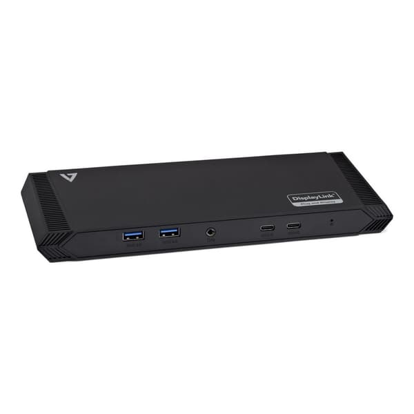 USB-keskitin V7 DOCKUSBC Musta 65 W