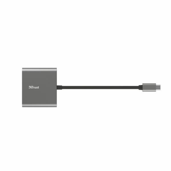 USB-keskitin Trust Dalyx Musta Alumiini (1 osaa)