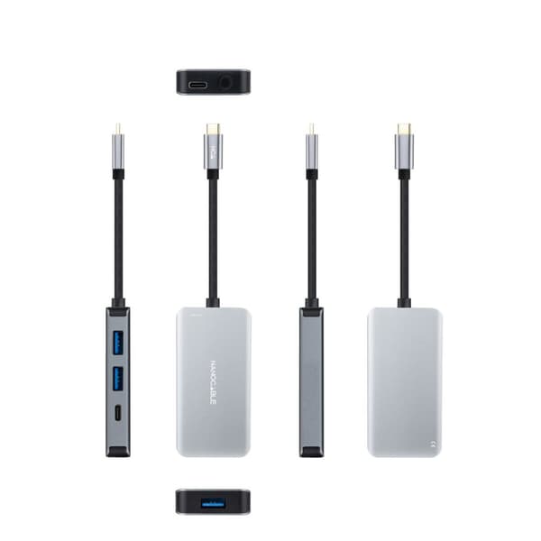 USB Hub NANOCABLE 10.16.1005 Grå (1 enheder)