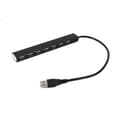Miniatyrbillede 4 af 7: USB Hub GEMBIRD UHB-U2P7-04 Sort