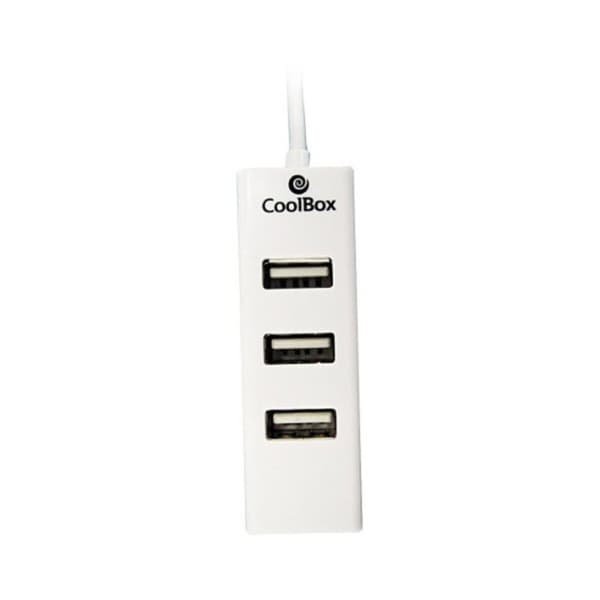 USB-HUB CoolBox COO-UPH190 Vit