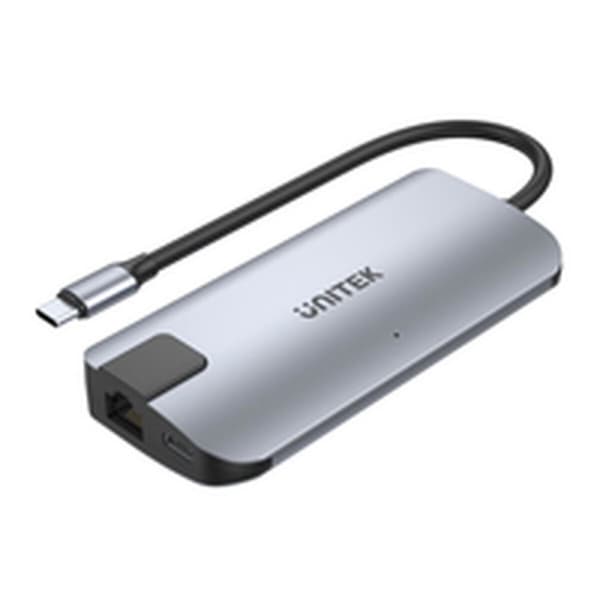 USB Hub Unitek uHUB P5+ Sort Grå