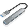 Pikkukuva 1 / 3: USB-keskitin Aisens A106-0859 Harmaa (1 osaa)