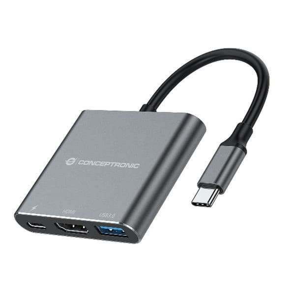 USB-HUB Conceptronic 110518807101 Grå 100 W