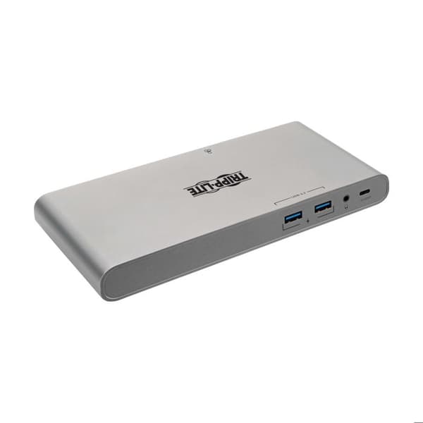 Dockningsstation - Tripp Lite - USB-C Dock - Trippelvisning - 4K HDMI/DisplayPort - 100W PD-laddning