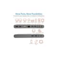 Miniatyrbild 1 av 4: Dockningsstation - Tripp Lite - USB-C Dock - Trippelvisning - 4K HDMI/DisplayPort - 100W PD-laddning