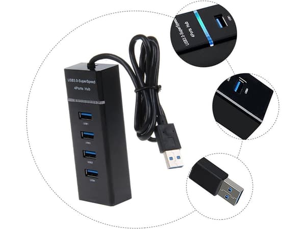 USB 3.0-Hubb - 4-Portar