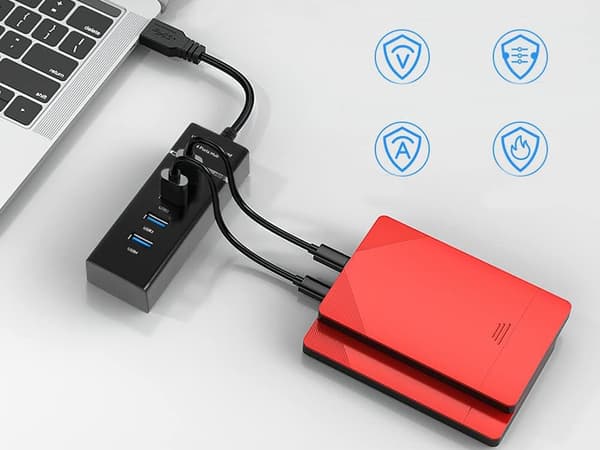 USB 3.0-Hubb - 4-Portar