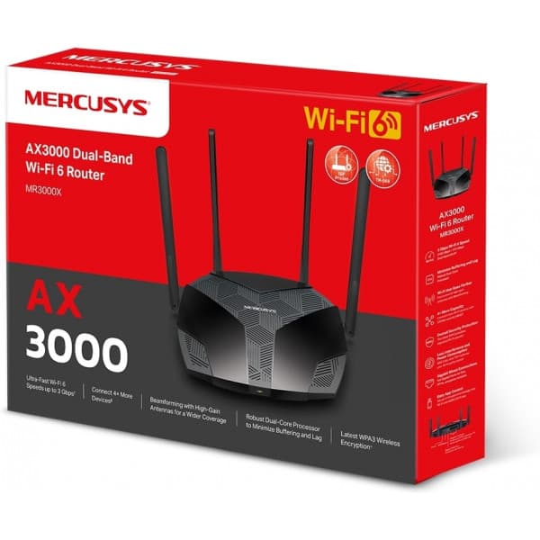 Mercusys MR3000X Dual-band -WiFi 6-router