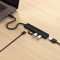 Miniatyrbild 3 av 8: Satechi 6-i-1 USB-C Slim Multiport-adapter, svart