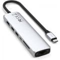 Miniatyrbillede 1 af 7: Satechi 7-i-1 USB-C Slim Multiport -adapter med Ethernet, sølv