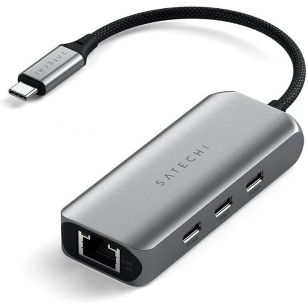 Satechi 4-in-1 USB-C -adapteri, tähtiharmaa