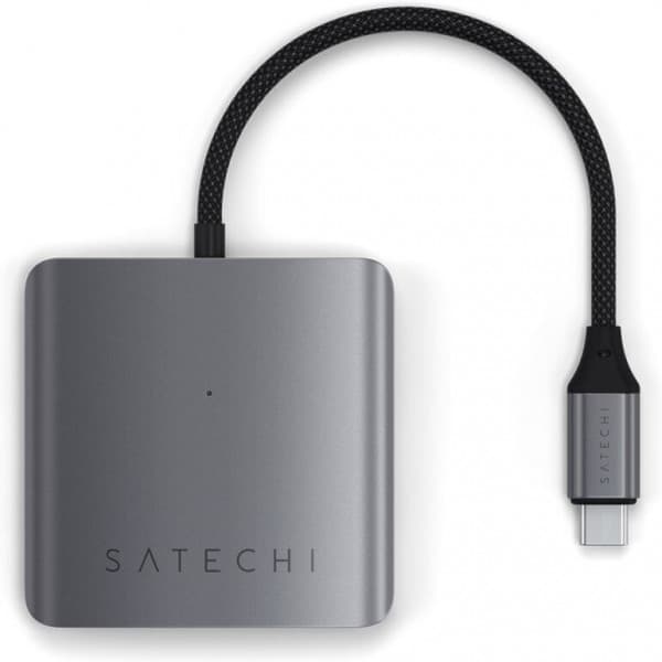 Satechi 4-Port USB-C adapter med PD, stjernediagonal
