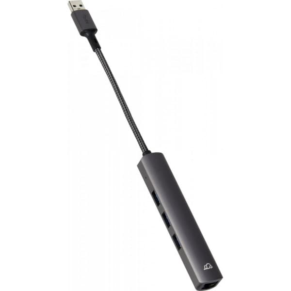 Bluecloud USB-A-hubb och gigabit ethernet-adapter
