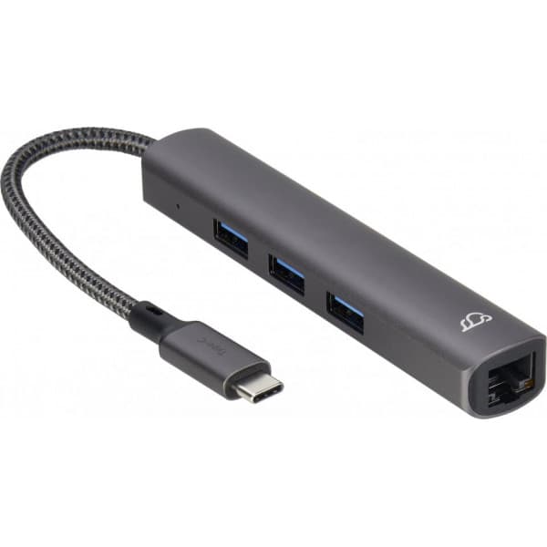 Bluecloud USB-C-USB-A-hubb och gigabit ethernet-adapter