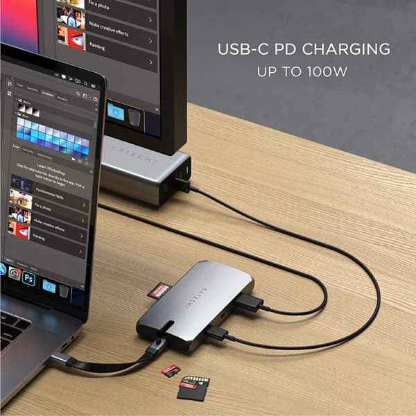 Multiport USB-C-adapter - Satechi - On-the-Go - HDMI 4K - VGA - Bärbar