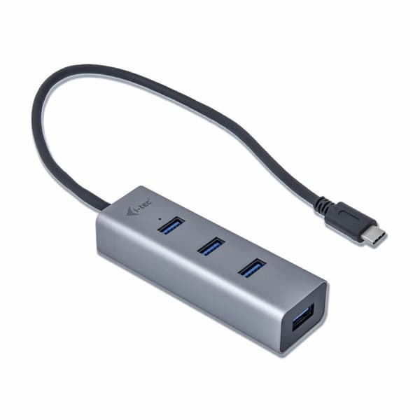 USB-HUB i-Tec C31HUBMETAL403 USB x 4 Grå