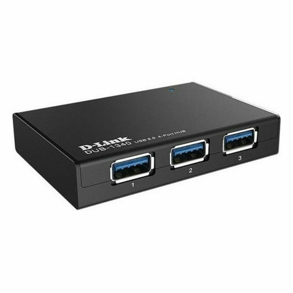 USB-HUB D-Link DUB-1340/E Svart
