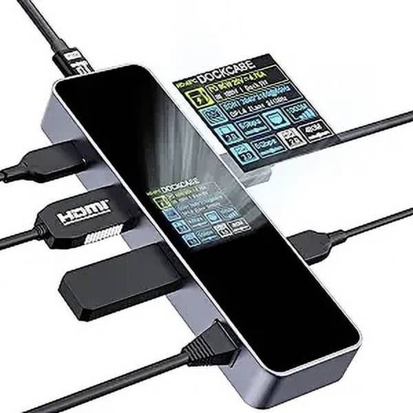 Dockningsfodral DBP61L universell USB-C® dockningsstation, integrerad display, med laddningsfunktion, USB-C® strömförsörjning