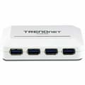Miniatyrbillede 2 af 3: USB Hub Trendnet TU3-H4               Hvid
