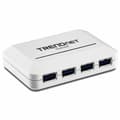 Miniatyrbillede 1 af 3: USB Hub Trendnet TU3-H4               Hvid