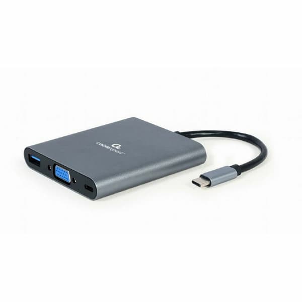 USB Hub GEMBIRD A-CM-COMBO6-01 Grå