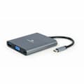 Miniatyrbillede 2 af 3: USB Hub GEMBIRD A-CM-COMBO6-01 Grå