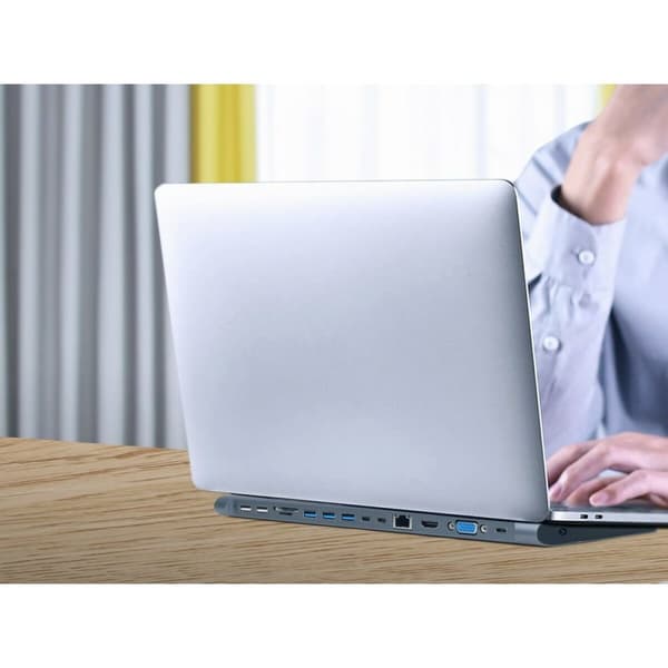 USB-C Hub GEMBIRD A-CM-COMBO9-01 Hvid Grå