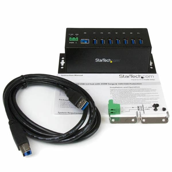 USB-keskitin Startech ST7300USBME Musta