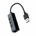 Miniatyrbillede 1 af 2: USB Hub NANOCABLE 10.16.4404 Sort (1 enheder)