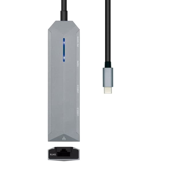 USB Hub Aisens ASUC-5P003-GR Grå 100 W (1 enheder)