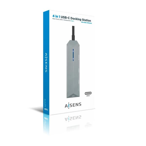 USB Hub Aisens ASUC-4P002-GR Grå 100 W (1 enheder)