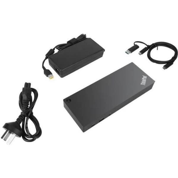 USB-C dockningstation LENOVO ThinkPad Hybrid - 2 x HDMI, 2 x DP, GigE, 135 Watt
