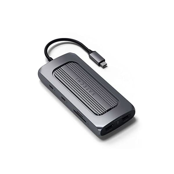 Station för dockning - Satechi - Multiport MX - USB-C - 2 x HDMI - 1GbE
