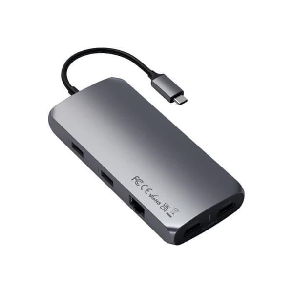 Station för dockning - Satechi - Multiport MX - USB-C - 2 x HDMI - 1GbE
