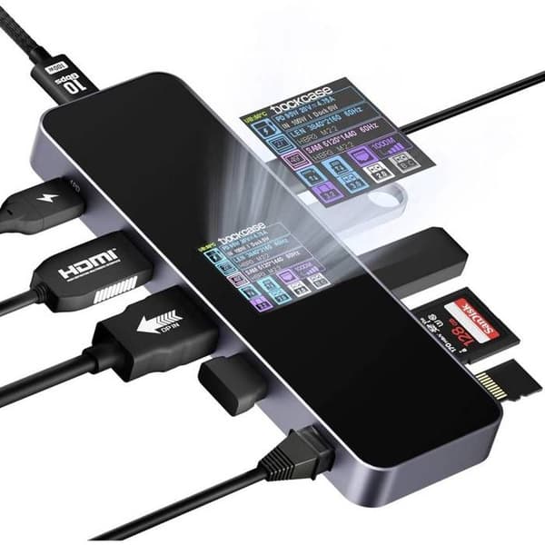 Dockcase USB-C® dockningsstation Lämplig för märken: universell integrerad display, med laddningsfunktion, strömförsörjning